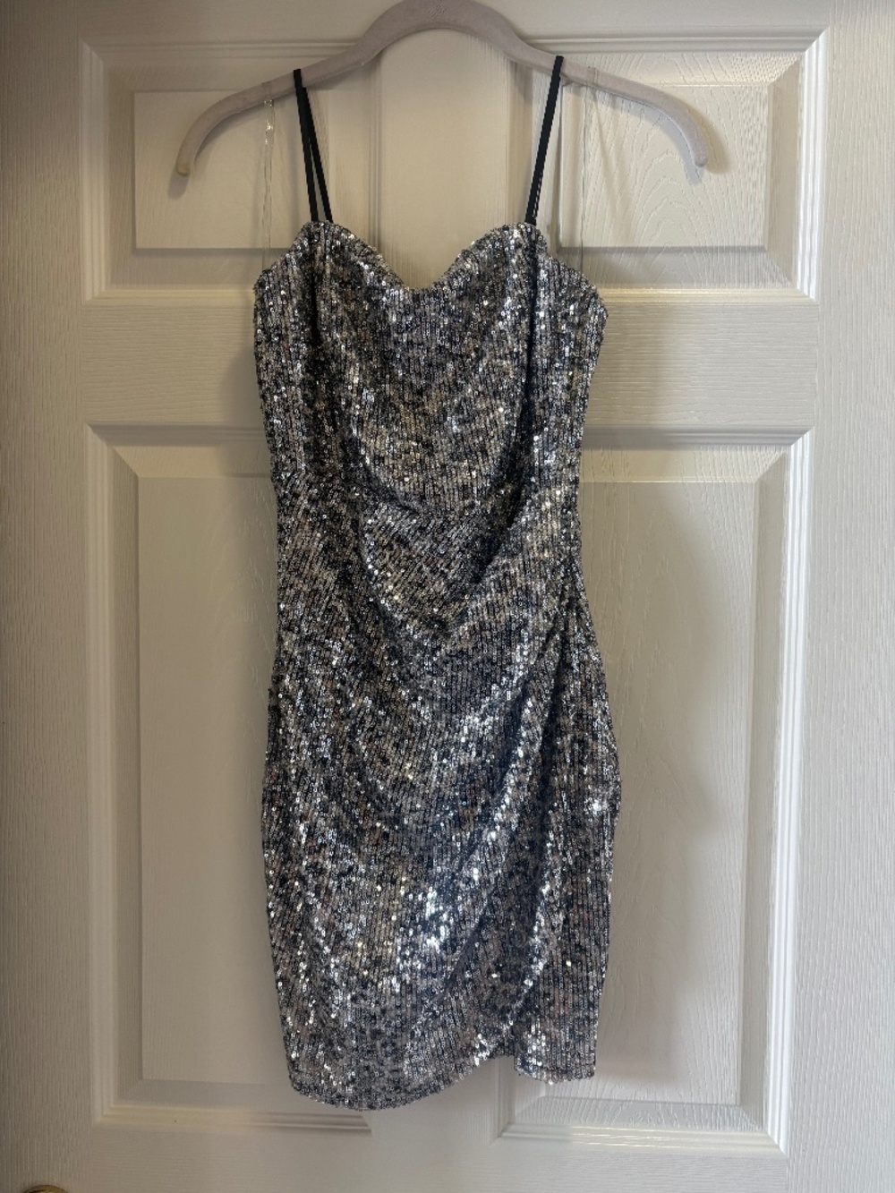 Silver cocktail dress
